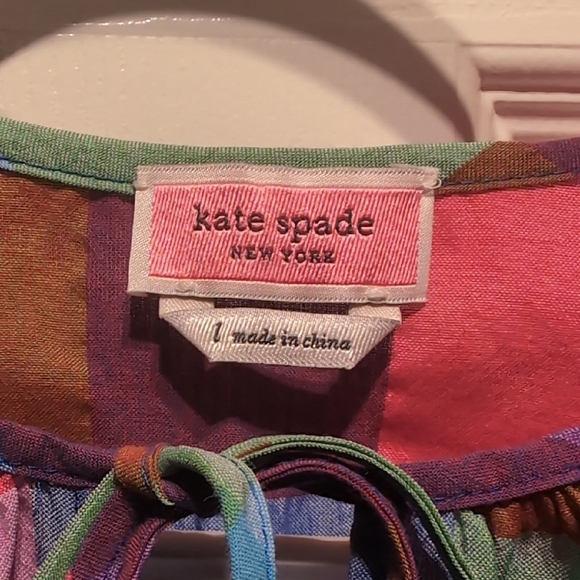 Kate Spade Multicolor Patchwork Top - Picture 2 of 10